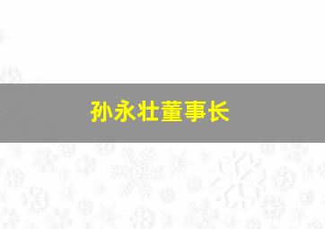 孙永壮董事长