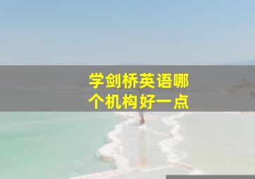 学剑桥英语哪个机构好一点