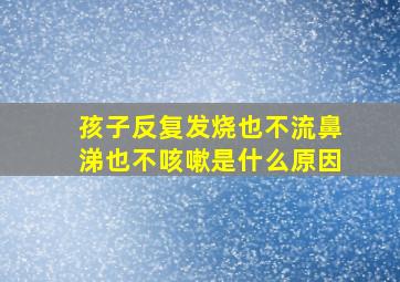 孩子反复发烧也不流鼻涕也不咳嗽是什么原因