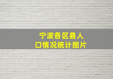 宁波各区县人口情况统计图片