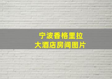 宁波香格里拉大酒店房间图片