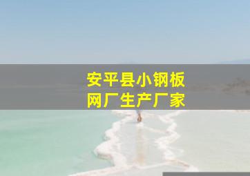 安平县小钢板网厂生产厂家