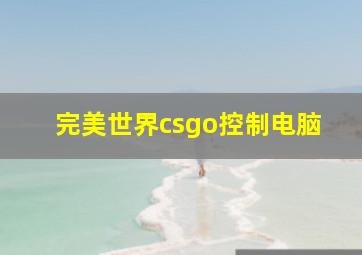 完美世界csgo控制电脑