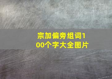 宗加偏旁组词100个字大全图片