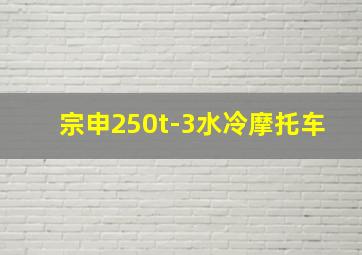 宗申250t-3水冷摩托车