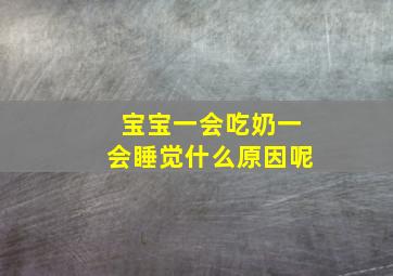 宝宝一会吃奶一会睡觉什么原因呢