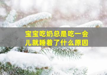 宝宝吃奶总是吃一会儿就睡着了什么原因