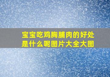 宝宝吃鸡胸脯肉的好处是什么呢图片大全大图