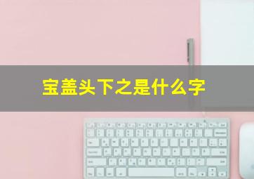 宝盖头下之是什么字