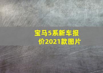 宝马5系新车报价2021款图片