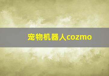 宠物机器人cozmo