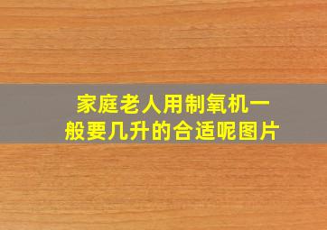 家庭老人用制氧机一般要几升的合适呢图片