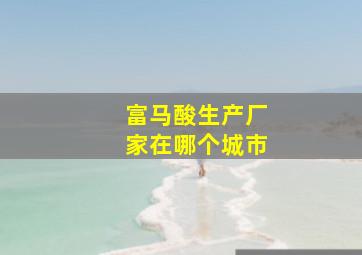 富马酸生产厂家在哪个城市