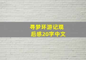 寻梦环游记观后感20字中文