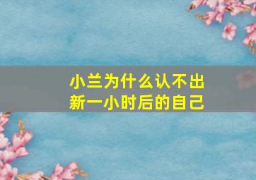 小兰为什么认不出新一小时后的自己