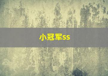 小冠军ss