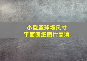 小型篮球场尺寸平面图纸图片高清