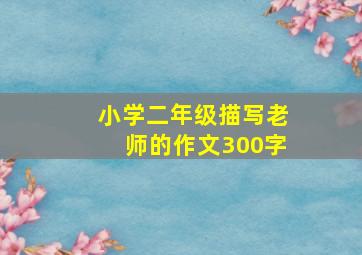 小学二年级描写老师的作文300字