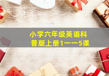 小学六年级英语科普版上册1一一5课