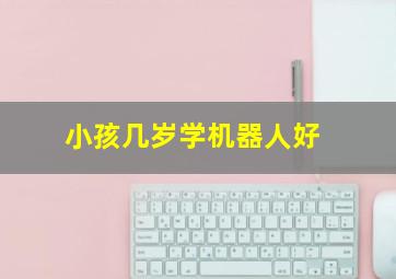 小孩几岁学机器人好