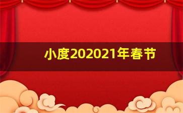 小度202021年春节