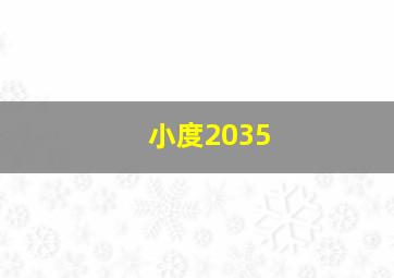 小度2035