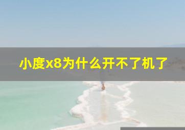 小度x8为什么开不了机了