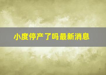 小度停产了吗最新消息