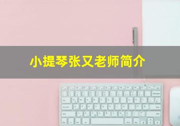 小提琴张又老师简介