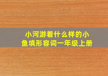 小河游着什么样的小鱼填形容词一年级上册