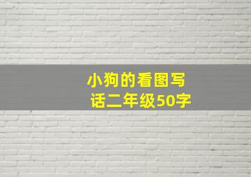 小狗的看图写话二年级50字