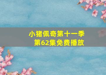 小猪佩奇第十一季第62集免费播放