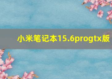 小米笔记本15.6progtx版