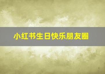 小红书生日快乐朋友圈