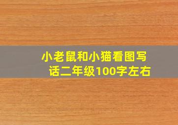 小老鼠和小猫看图写话二年级100字左右