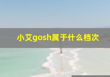 小艾gosh属于什么档次