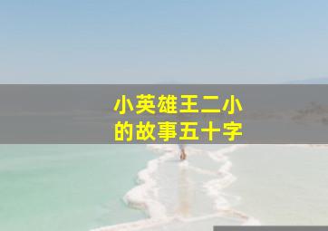 小英雄王二小的故事五十字