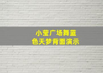 小莹广场舞蓝色天梦背面演示