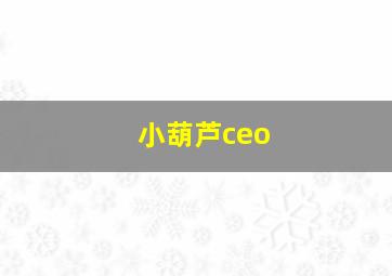 小葫芦ceo