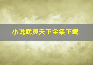 小说武灵天下全集下载