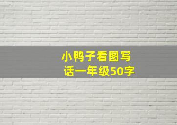 小鸭子看图写话一年级50字