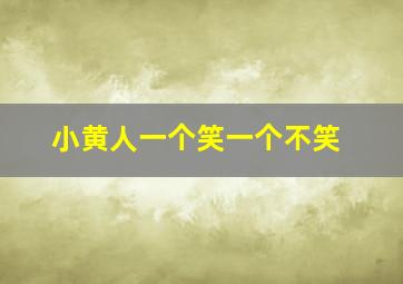 小黄人一个笑一个不笑