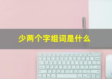 少两个字组词是什么