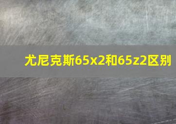 尤尼克斯65x2和65z2区别