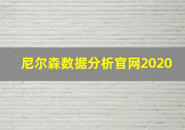 尼尔森数据分析官网2020