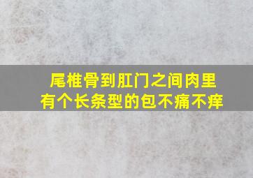 尾椎骨到肛门之间肉里有个长条型的包不痛不痒