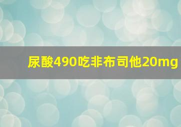 尿酸490吃非布司他20mg