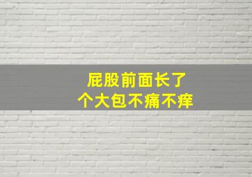 屁股前面长了个大包不痛不痒