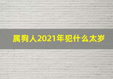 属狗人2021年犯什么太岁