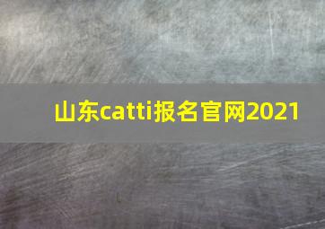 山东catti报名官网2021